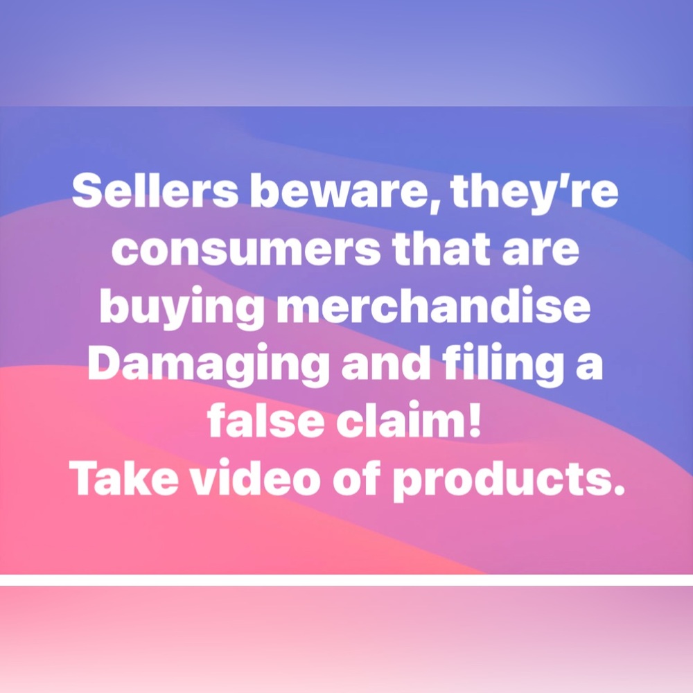 SELLERS BEWARE‼️‼️‼️